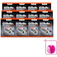 Gillette 12 x Contour Plus – Wegwerpscheermesjes – 10 mesjes - Bulkverpakking - Scheermesjes - Douchemop - Scheermes