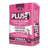 K2 Plus Stucpoeder met microbolletjes, verpakt in een zak van 5 kg