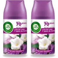Air Wick 2 x - Luchtverfrisser Navulling - Maan Lelie - Automatische Spray - 250 ml - Voordeelverpakking - 2 stuks