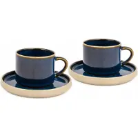 MPLCo STACK Keramische Kopjes & Schotels, 200ml, Set van 4