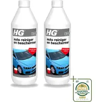 Hg 2 x - Autoreiniger & Beschermer - Houdt Langer Schoon - 50 tot 60 Wasbeurten - 1L - Wasstrips - Autoreiniger - Autobeschermer - Waxcomponenten - Auto Was - Auto Glans