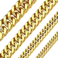 Markenlos Cubaanse ketting, 5mm-10mm-13mm, roestvrij staal, Miami curb link ketting, 18-30 inch