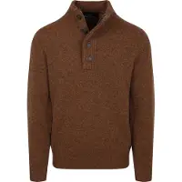 Barbour Heren Truien & Vesten Essential Patch Half Zip Knitted Jumper - Bruin - Maat XL