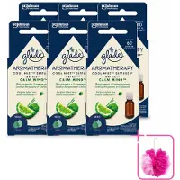 Glade 6 x – Aromatherapy Mist Diffuser Navulling – Calm Mind – 17,4 ml - Bulkverpakking - Aromatherapie - Douchemop - Ontspanning