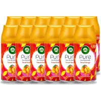 Air Wick 12 x – Luchtverfrisser Navulling – Island Mango – 250 ml - Voordeelverpakking - 12 stuks