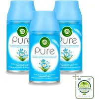 Air Wick 3 x Freshmatic - Luchtverfrisser Navulling - Pure Lentedauw - 250ml - Grootverpakking - Vaatwasstrips - Luchtverfrisser - Lentedauw - Natuurlijke Geur - Geurverspreider - Geurneutralisatie