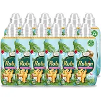 Robijn 12 x - Kokos Sensation - Wasverzachter - Tropische Geur - 33 Wasbeurten - 825 ml - Voordeelverpakking - 12 stuks