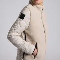 Cavalleria Toscana Teddy Bear Fleece + Nylon Jacket Dames S Rainy day