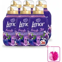 Lenor 6 x - Wasverzachter - Fresh Air Maneschijn - Ultra Geconcentreerd - 36 Wasbeurten - Bulkverpakking - Wasverzachter - Douchemop - Frisheid