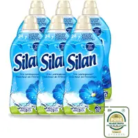 Silan 6 x – Wasverzachter – Classic Blue Fris Lentegevoel – 1144 ml - Wasstrips - Wasverzachter - Fris Lentegevoel - Wasgoed Verzachter - Wasgoed Geur - Wasgoed Comfort