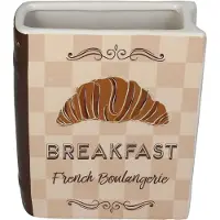 Intratuin Vaas Boek Breakfast Beige 15 X 5,5 X 18 Cm