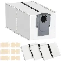 OEM Herbruikbare stofzak - Compatibel met diverse robotstofzuiger series - Geschikt voor Qrevo en S8 - Set van 4 stuks, inclusief 6 geurblokjes