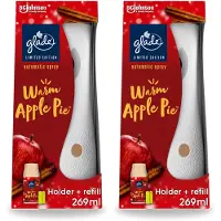 Glade 2 x - Houder Automatische Spray - Warme Appeltaart Limited Edition - 269 ml - Voordeelverpakking - 2 stuks