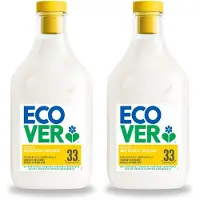 Ecover 2 x - Wasverzachter - Gardenia - 1 liter - 33 wasbeurten - Voordeelverpakking - 2 stuks