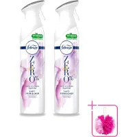 Febreze 2 x Spray - Zero % - Orchidee - Luchtverfrisser - 300ml - Bulkverpakking - Luchtverfrisser - Douchemop - Geuren verwijderen