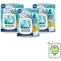 Ambi Pur 3 x - 3Volution - Starterkit - Fresh Linnen - 20 ml - Grootverpakking - Vaatwasstrips - Geurwisseling - Frisse Linnengeur - Geurverspreiding - Geurbeleving - Automatische Geurwisseling