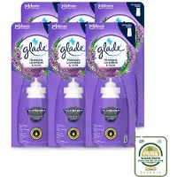 Glade 6 x - Sense & Spray Navulling - Tranquil Lavender & Aloë - 18 ml - Wasstrips - Luchtverfrisser - Lavendel - Geur - Geurverspreiding - Geurhoudende Navulling