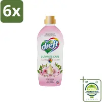 Dreft - Ultimate Care - Wasverzachter - Roze Bloem - Anti-Veroudering - 40 Wasbeurten - Voordeelverpakking - 6 stuks - Wasverzachter - Kleurbescherming