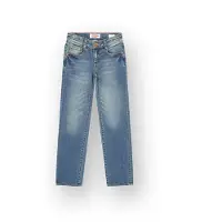 Vingino regular fit jeans - mid blue wash Blauw Jongens Denim Effen - maat 158