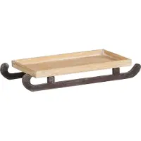 Mica Decorations Decoratiebord Slee Bruin 46,5 X 22 X 7 Cm
