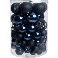 Intratuin Kerstbal Tara Blauw D 8 Cm 100-delig