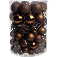 Intratuin Kerstbal Tara Bruin D 8 Cm 100-delig