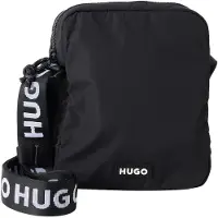 HUGO Schoudertas 'Codes' zwart / wit
