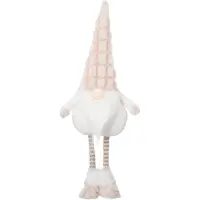 Intratuin Kerstfiguur Pimbol Gnoom Beige / Wit 18 X 10 X 60 Cm