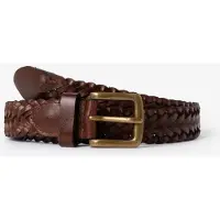 Sissy-Boy Bruine leren gevlochten riem | Maat: 95