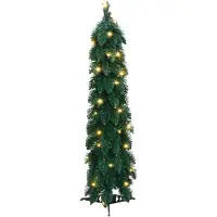 vidaXL Kunstkerstboom met verlichting 45 LED's 90 cm