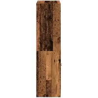 vidaXL Hoge kast met deuren 68x37x142 cm bewerkt hout oud houtkleurig