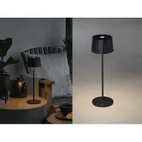 Gnosjö Konstsmide Tafellamp voor buiten | Positano | Zwart | Warm wit | 2.2W |