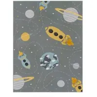 TT Home Kinderkamertapijt tapijt kinderkamertapijt antislip planeten sterren raketten