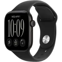 Apple Watch Series 12 Cellular 42mm Zwart Sportband S/M