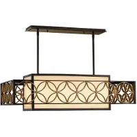 Elstead Lighting Elstead Remy kroonluchter, E27, 4-voudig, Heritage brons, met gouden details