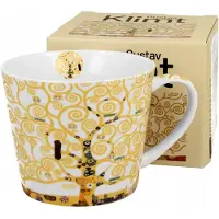 Duo Klimt "Levensboom" Mok 610ml - Elegante Porseleinen Mok met Gouden Accent