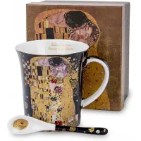 Marco polo Merkloos Porselein Mok met Lepel, Kunst Design, Cadeauset