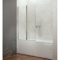 Aqualine Wila Badwand 90x140cm, chroom/helder glas