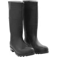 vidaXL Regenlaarzen maat 46 PVC zwart