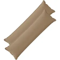 vidaXL Kussensloop 2 st HOUTEN Taupe 40 x 145 cm Polyester