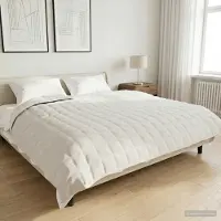 vidaXL Verzwaringsdeken Wit 200 x 220 cm 9 kg 100% Katoen 205T