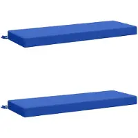 vidaXL Bankkussens SOEST 2 st 100% Polyester Koninklijk Blauw