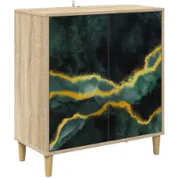 vidaXL Dressoir WIJHE, Sonoma, 69 x 33 x 75 cm, houtvezelplaat