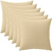 vidaXL Kussensloop 6 st HEERLEN Beige 40 x 40 cm Polyester