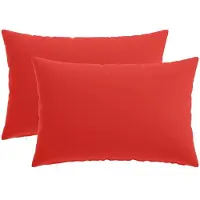 vidaXL Kussensloop 2 st HEERLEN Rood 50 x 80 cm Polyester