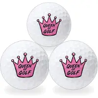 Wilson Golfballen Queen of Golf - Golfster Golf Cadeau - 3 stuks - - Golfbal met Opdruk