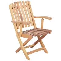 AEA Outdoor Sessel Stuhl Möbel Garten Sessel Relax Balkon Stühle Naturholzstuhl