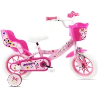 Denver Bike Kinderfiets Minnie 12 inch 1 versnelling met zijwieltjes roze