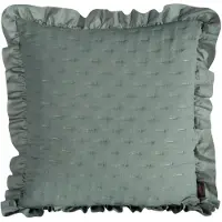 Eurofirany Decoratieve kussensloop 45x45 cm, mintgroen met ruche