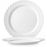 Arcoroc Trianon Platte Diner Borden 19.5cm - 6 Stuks - Wit Glas